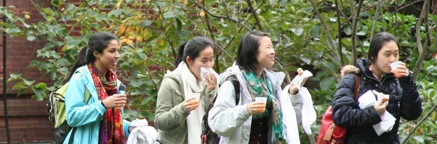 wellesley students walking